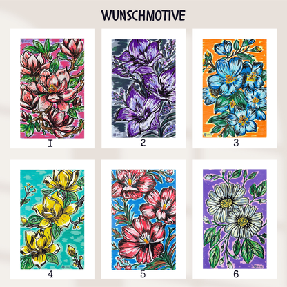 Blumen - Mini Art Prints (A6)